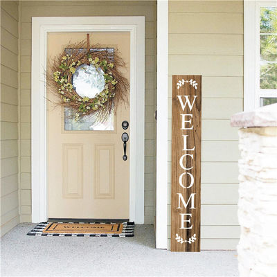 Popular Venta Madera de abeto Casas de bodas Marco de señalización de bienvenida Europa natural/marrón/blanco