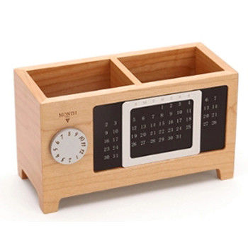17X7.2X9.6cm Holder de lápiz de madera Caja de calendario de Adviento Mantenga sus suministros escolares organizados