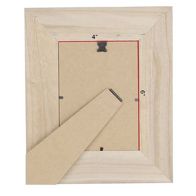 Marco de fotos de madera natural de escritorio con diseño atemporal 8.2 x 0.6 x 10.6 pulgadas