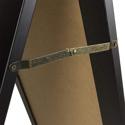 Estand de tablero de tiza de madera sólida resistente al viento hecho de madera de pino con logotipo personalizado