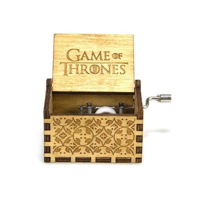 Cajas musicales de color de madera de pino pequeñas 6.3x5x4.2cm para regalos de Navidad en alta demanda