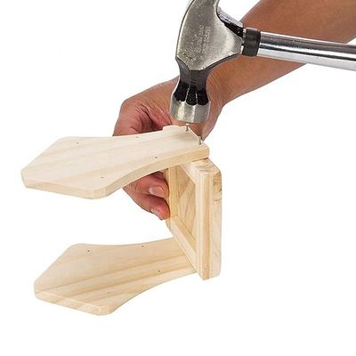 Decoración de exterior pequeña y linda, personalizada, palomas, casita de pájaros, comedero de madera para todas las estaciones.