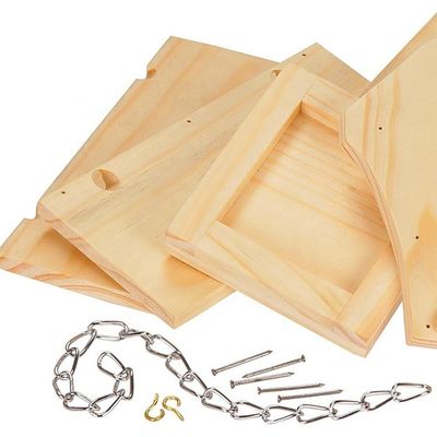 Decoración de exterior pequeña y linda, personalizada, palomas, casita de pájaros, comedero de madera para todas las estaciones.