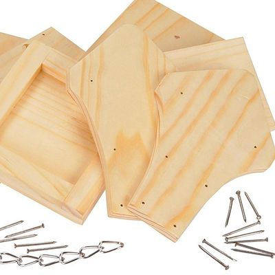 Decoración de exterior pequeña y linda, personalizada, palomas, casita de pájaros, comedero de madera para todas las estaciones.