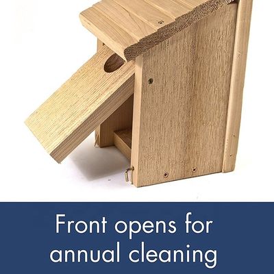 Diseño personalizado estilo sencillo bricolaje Casa de pájaros de madera Decoración artesanal de madera quemado