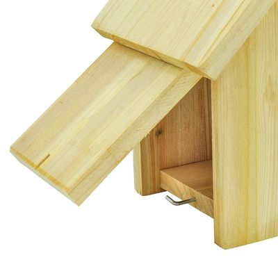 Casas hechas a mano colgantes de madera reciclada Casa de pájaros de madera caseta de reproducción de nidos ecológicos a medida