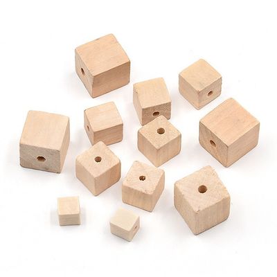 Perlas de madera redondas a granel de 20 mm, excelentes para regalos y collares de bricolaje en color natural