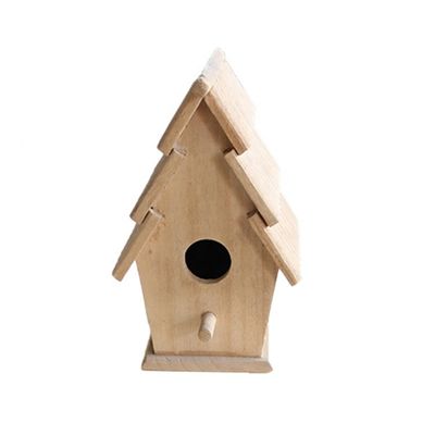 Casa de pájaros de madera pequeña y transpirable personalizada para recintos prácticos para aves