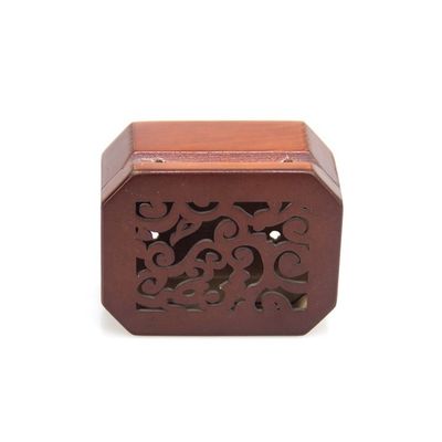 Caja de música de joyería de madera de Navidad con impresión en serigrafía y diseño quemado
