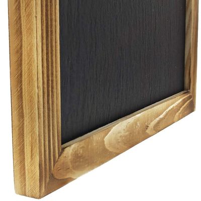 Menú colgante de madera de color claro de madera de pino para cafeterías