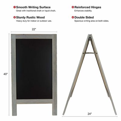Tablero negro resistente al viento conveniente y asequible con madera de pino certificada FSC