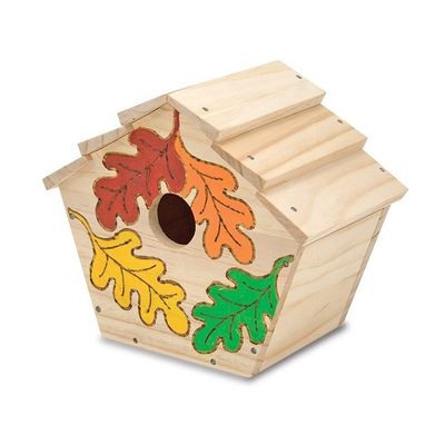 Imprimir patrón de madera de cedro Cajitas de la casa de pájaros para decoración y decoración DIY