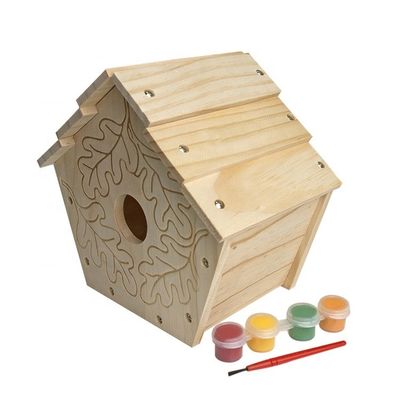 Imprimir patrón de madera de cedro Cajitas de la casa de pájaros para decoración y decoración DIY