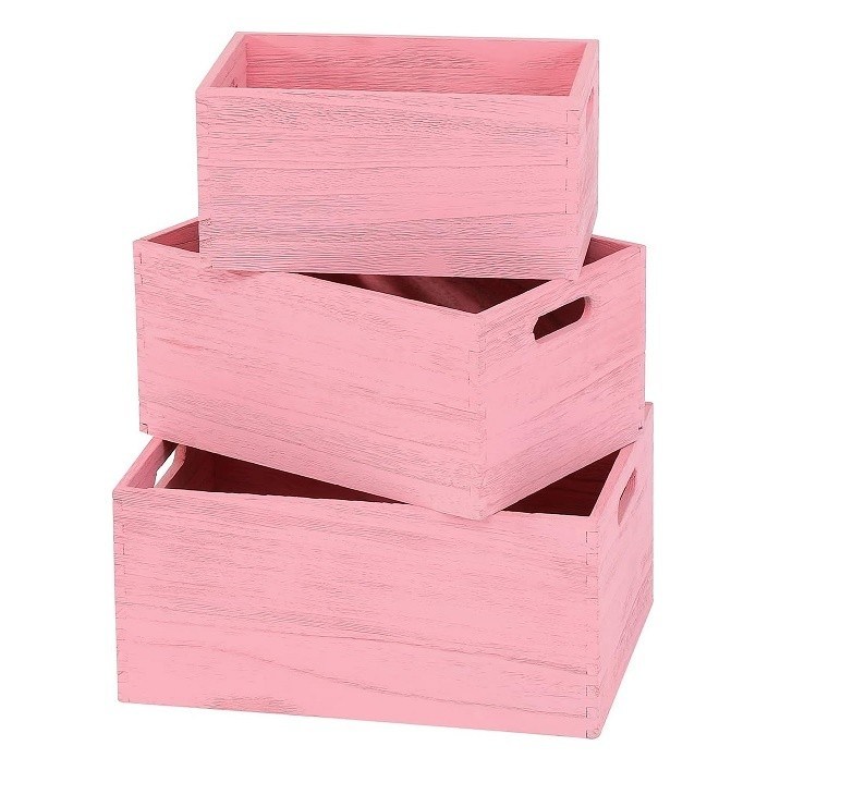 Conjunto de almacenamiento de madera hecha a mano para verduras y frutas de pan