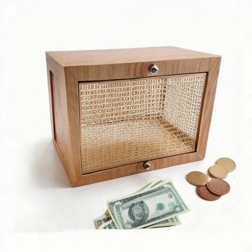 Un banco de cerdo de madera con mostrador Una forma divertida y funcional de alcanzar sus objetivos de ahorro