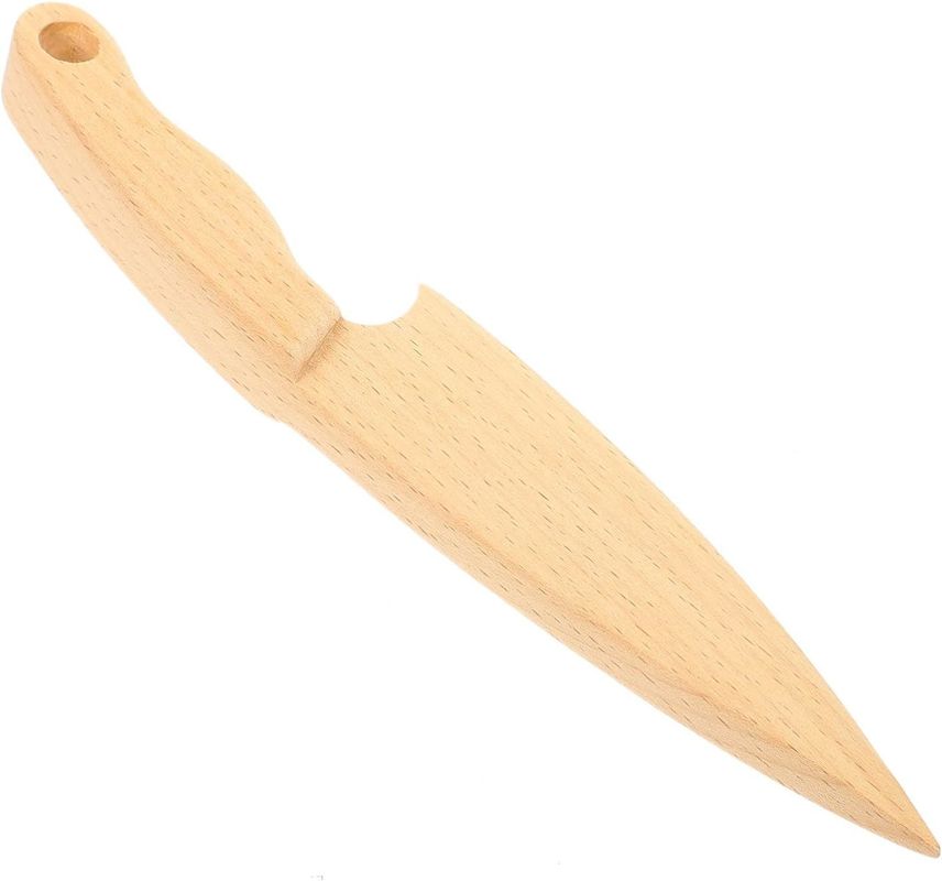 Logotipo personalizado Cuchillos de madera para fingir jugar alimentos juguete herramientas de aprendizaje tamaño personalizado