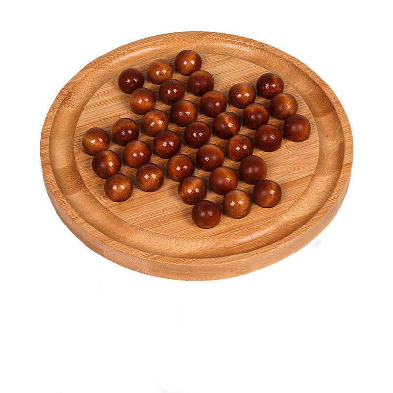 Logotipo personalizado 202407 Bambú juego de mesa de ajedrez independiente para adultos y niños