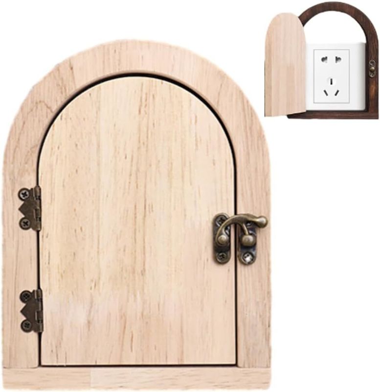 Capuchones de seguridad de madera hechos a mano para 8,5 * 8,5 cm interruptores Protector eléctrico a prueba de niños