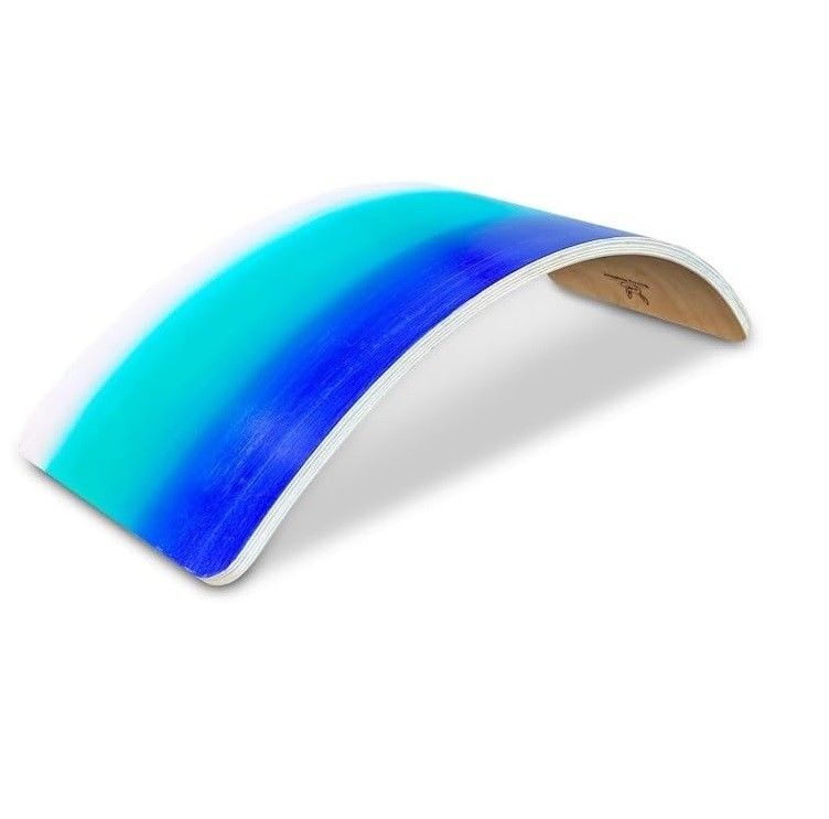Logotipo personalizado de tablero de bamboleo de madera Set de 2 para adultos en gimnasio y juego Montessori de surf
