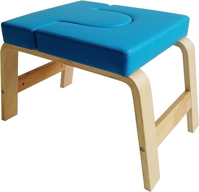 Silla de yoga de madera sólida para ejercicios de fuerza y equilibrio