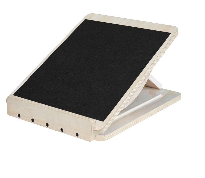 Tabla de balanceo inclinada de madera para decoración del hogar y estiramiento físico portátil de la pantorrilla