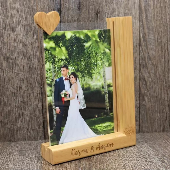 Cuadro de escritorio de madera para imprimir fotos personalizadas en momentos inolvidables