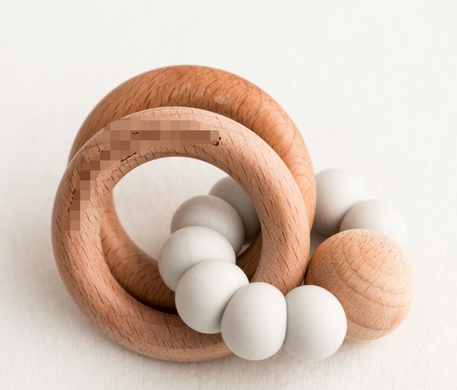 Personalizado Europa Característica regional Cadena de madera con bolas de madera Juguete ideal para niños