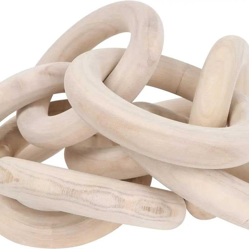 Madera de pino decorativa grande para interiores y exteriores 8 cadena de enlace para estantes técnica personalizada