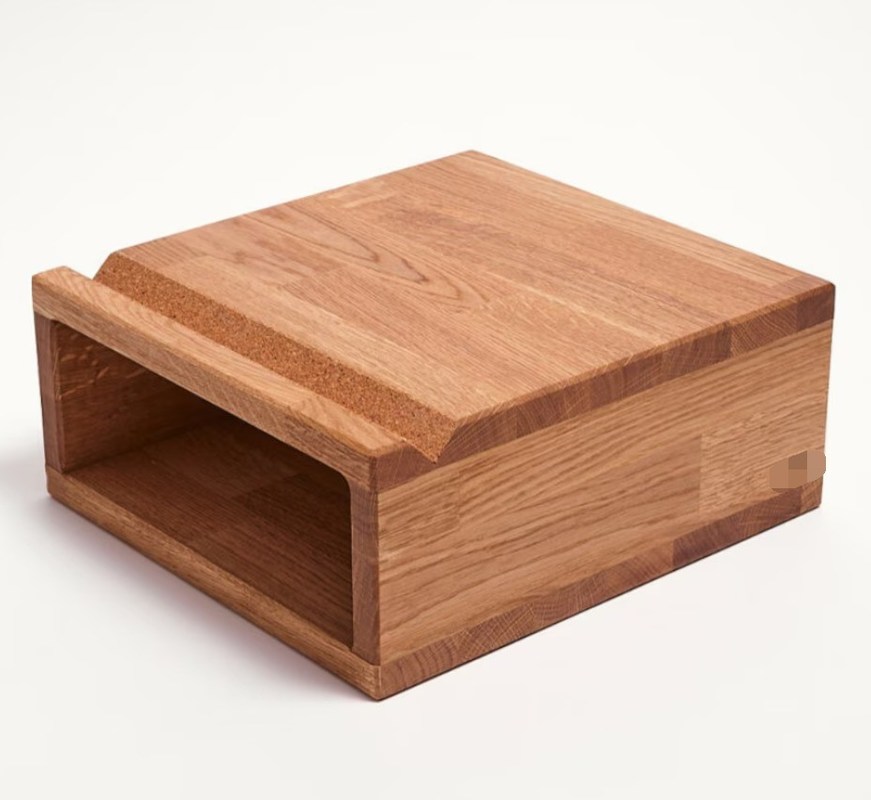 Clasificación Estante no plegable Estante para bicicletas montado en la pared con diseño de madera de roble hecho a mano