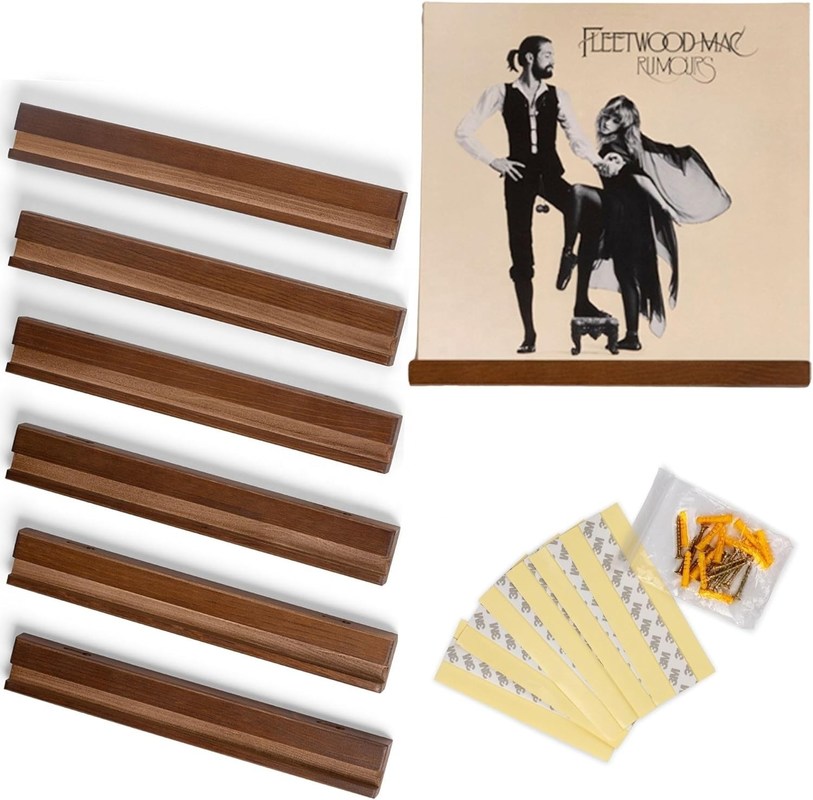 Montado en la pared Estante de visualización de discos de vinilo NO Función plegada para ahorrar espacio y almacenamiento