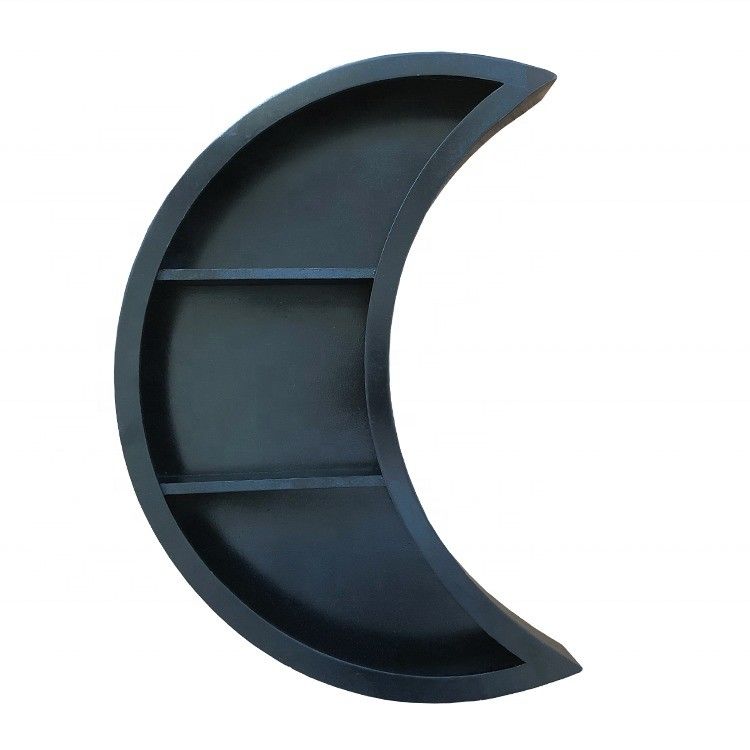Muebles para el hogar Montaje en la pared Luna Estantes flotantes de madera para el salón Decoración del dormitorio