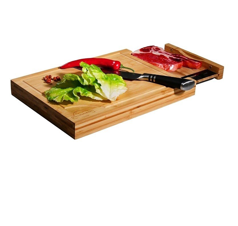 Tabla de corte de bambú a escala digital desmontable para una eficiencia de cocina ecológica