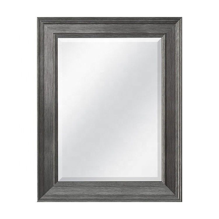 Decoración de la sala de estar de la casa de campo rústica Espejo colgante de pared de madera en Plain Colo