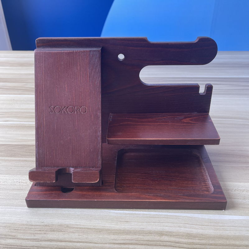 Estandarte de teléfono celular personalizado con soporte de teléfono y ranura de bolígrafo.