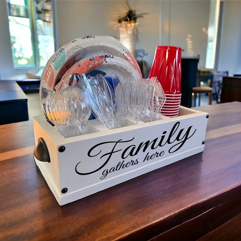 Hacer Hosting un Breeze Solo Cup Holder de madera para el mostrador de la cocina y la celebración de fiestas