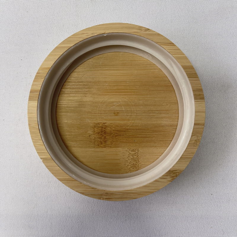 Tapa de madera 10.9x2.4cm para la lata de vidrio de alimentos en su elección de color natural o personalizado