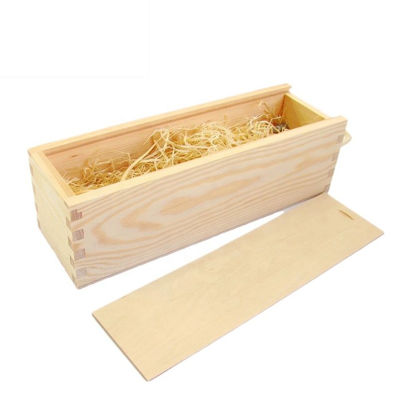 Caja de vino Magnum de madera con logotipo personalizado para un embalaje simple y útil a un precio asequible