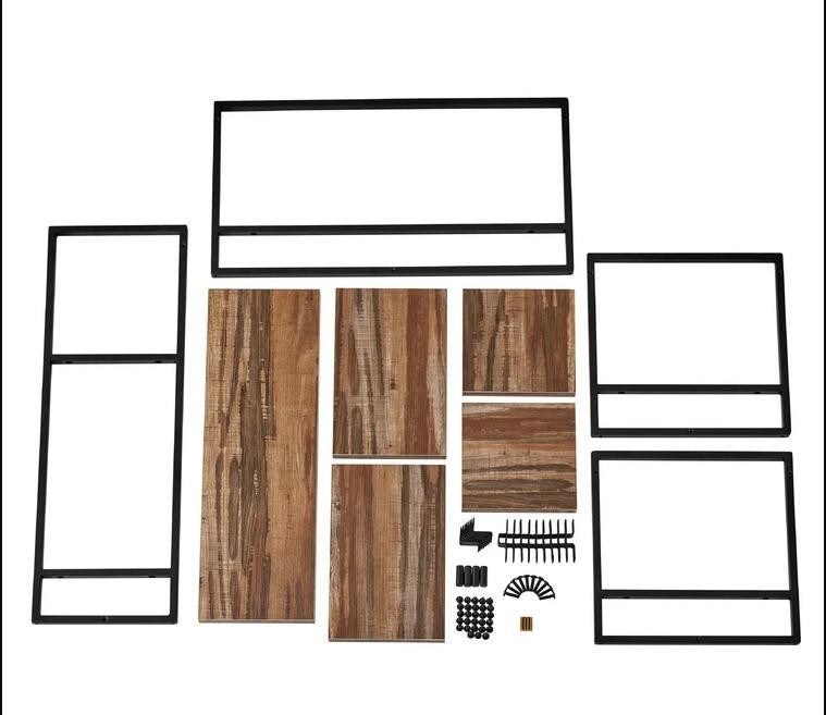 Servicio personalizado de madera de pino color flotante de pared colgante estanterías de hierro para exhibición de dormitorio