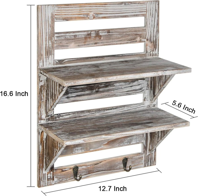 Muebles de sala de estar modernos Estantes montados en la pared de madera Logotipo personalizado en gran cantidad