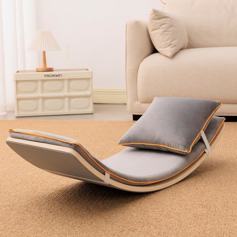 Tabla de equilibrio de madera de 35 pulgadas para niños niños adolescentes adultos juguetes de madera para niños Montessori juguetes de aprendizaje rocker