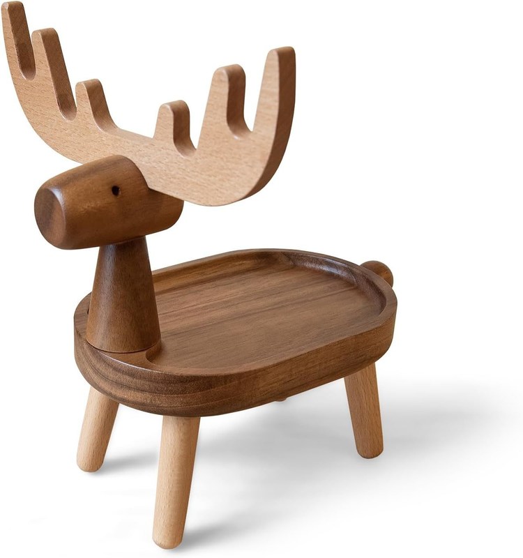 Home Decorativa bandeja de madera con forma personalizada 7.75 "L x 7.75"