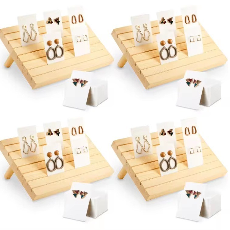 Portador de pendientes multifunción para exhibición y almacenamiento organizado de joyas