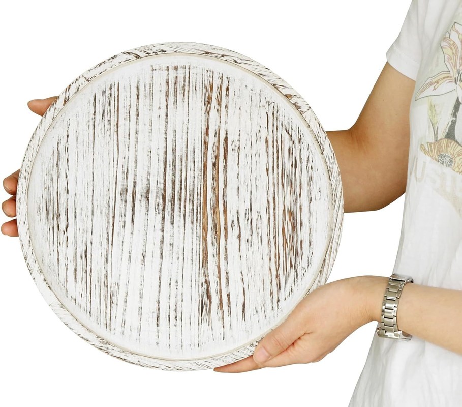 Número de niveles de mesa de madera rústica de 12 pulgadas para la mesa de café de la granja