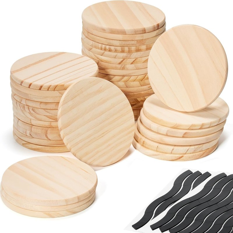 Accesorios para decoración de mesas de madera ecológica grabados