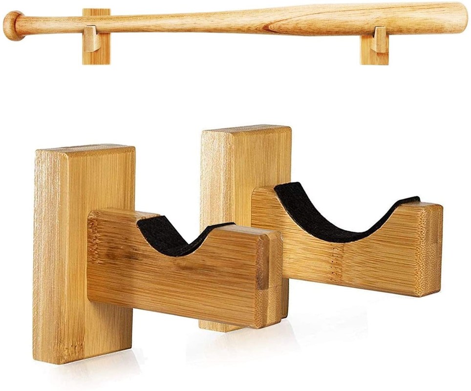 Estante de pared para bates de béisbol y softbol