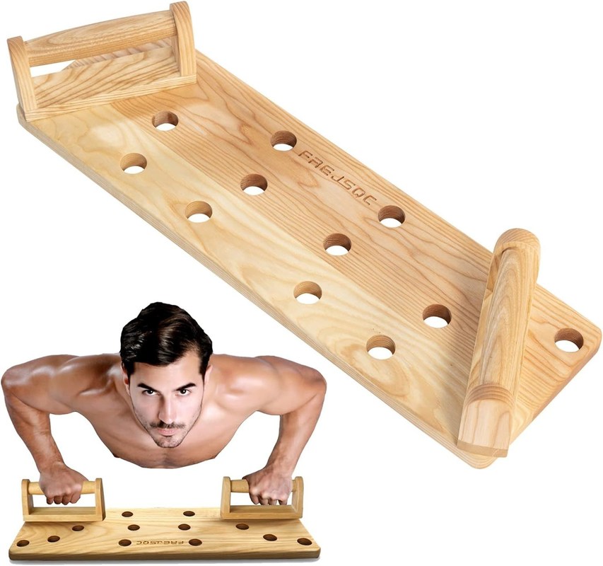 Diseño original de patente de madera Push Up tabla de alta cantidad de soportes para el entrenamiento de fuerza