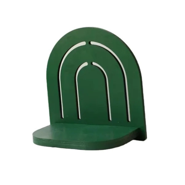 Arco iris Decoración de pared colgante de madera Estante de exhibición de plantas pequeñas para muebles de sala de estar