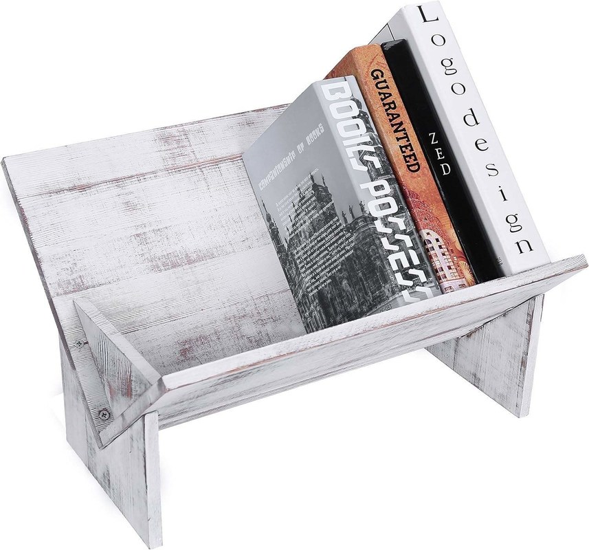 Revista de madera Libro Archivos Álbumes Display Estilo Retro Organizador Decoración de estanterías de pared