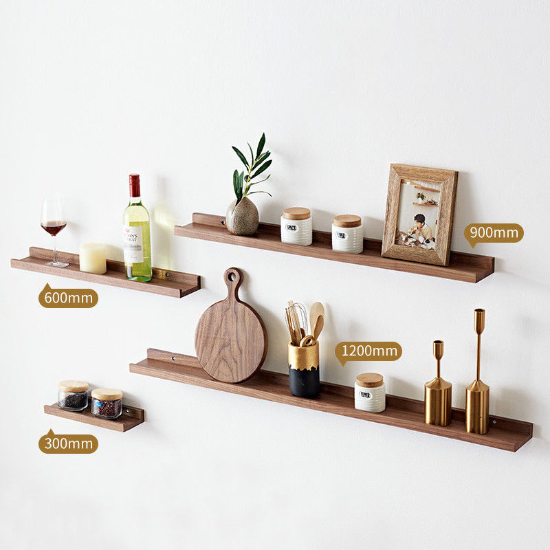 NO estanterías inflables de madera de haya rústica para almacenamiento en la pared y decoración del hogar