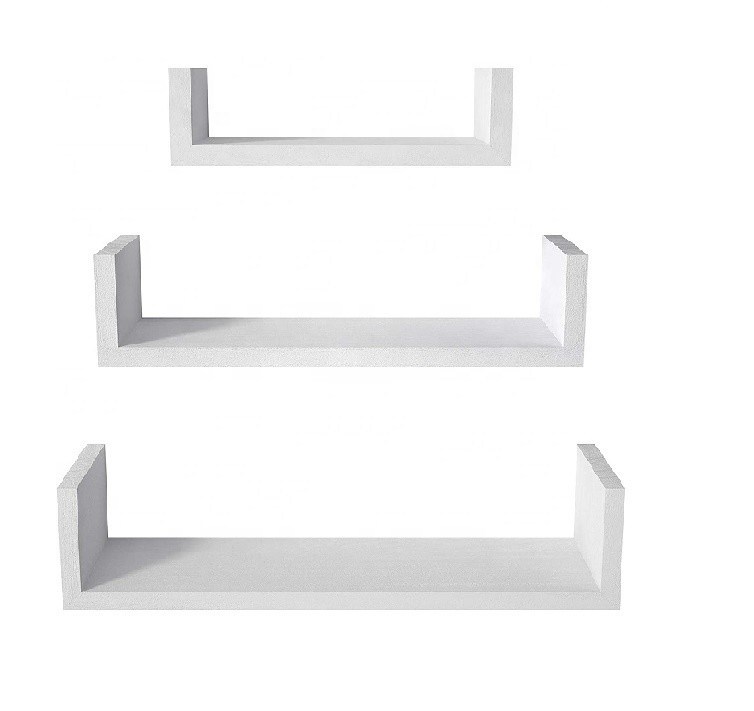 Estante de pared de madera maciza Estantes flotantes hechos a mano Estante de pared de madera montado para casa